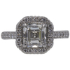 1.85 ct. Square Emerald Cut Halo Ring, H, VS2 #3