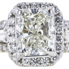 2.51 ct. Radiant Cut Halo Ring, L, SI2 #1