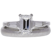 1.06 ct. Emerald Cut Bridal Set Ring, F, VVS2 #3