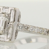 0.89 ct. Emerald Cut Halo Ring #4