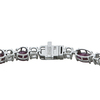 Ruby And Diamond Tennis Bracelet By Oscar Friedman In Platinum #2