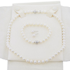 Mikimoto Pearl Necklace, Bracelet, and Earring Set #1