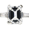 3.30 ct. Emerald Cut Bridal Set Ring, E, VS1 #4