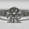 1.23 ct. Round Cut Central Cluster Ring #1