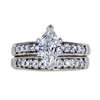 1.00 ct. Marquise Cut Bridal Set Ring, G, SI1 #3