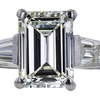 1.36 ct. Emerald Cut Bridal Set Ring, J, VS1 #4