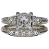1.21 ct. Princess Cut Bridal Set Ring, H, VVS2 #3