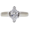 0.95 ct. Marquise Cut Solitaire Ring, D, SI1 #3