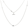 Tiffany & Co. Platinum & Diamond <diamonds by the yard> Sprinkle Necklace by Elsa Peretti - 36 Length Toggle Clasp #1
