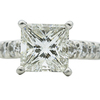 3.03 ct. Princess Cut Bridal Set Ring, I, VS1 #4