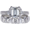 1.28 ct. Emerald Cut Bridal Set Ring, H, VVS1 #3
