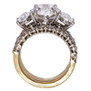 5.11 ct. Oval Cut 3 Stone Ring, D, SI1 #4