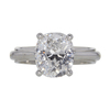 2.67 ct. Cushion Modified Cut Solitaire Ring, D, IF #3