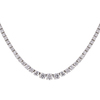 Round Cut Diamond Riviera Necklace, GIA 0.54 ct. Center Stone, E, SI1 #1
