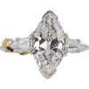 3.06 ct. Marquise Cut 3 Stone Ring, G, I2 #3