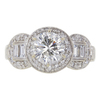 1.48 ct. Round Modified Brilliant Cut Central Cluster Ring, J, SI1 #3