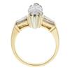 Art Deco GIA 1.8 ct. Marquise Cut Bridal Set Ring, D, VS2 #4