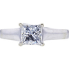 0.99 ct. Princess Cut Solitaire Ring, G, SI1 #3