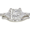 1.52 ct. Princess Cut Bridal Set Ring, G, VVS2 #3