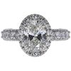 1.7 ct. Oval Cut Halo Ring, G, VS1 #3