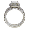 2.66 ct. Radiant Cut Halo Ring, M, SI2 #4