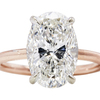 4.01 ct. Oval Modified Cut Solitaire Ring, H #3