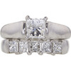 1.01 ct. Princess Cut Bridal Set Ring, F, VS1 #3