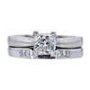 0.95 ct. Princess Cut Bridal Set Ring, I-J, VS1-VS2 #2