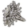 1.38 ct. Marquise Cut Central Cluster Ring #4