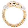 Cartier Double Head Panther Crossover Tricolor Ring in 18K #2