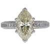 3.09 ct. Marquise Cut Solitaire Ring, U-V, I1 #3