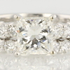 1.43 ct. Princess Cut Bridal Set Ring #1