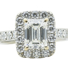 1.51 ct. Emerald Cut Halo Ring, F, VS1 #3