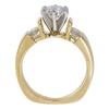 1.01 ct. Round Cut Bridal Set Ring, F, I1 #4