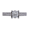 1.01 ct. Princess Cut Solitaire Ring, G, I1 #2