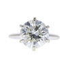 5.08 ct. Round Cut Solitaire Ring, J, I1 #3