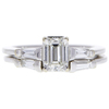 1.01 ct. Emerald Cut Bridal Set Ring, I, SI2 #3
