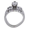 0.82 ct. Marquise Cut Bridal Set Ring, E-F, SI2 #2