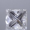 1.21 ct. Princess Cut Central Cluster Ring, F, VS2 #2