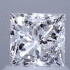 0.99 ct. Princess Cut Solitaire Ring, F, SI2 #1