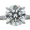 4.49 ct. Round Cut Solitaire Ring, J, SI1 #3