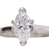 Laser Drilled, GIA 2.14 ct. Marquise Cut Solitaire Ring, D, SI2 #3