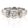 1.01 ct. Round Cut Central Cluster Ring #2
