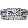 2.02 ct. Princess Cut Bridal Set Ring, G, SI2 #3