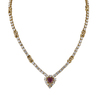 GRAFF 18K Yellow Gold Natural Ruby (1.45Cts.) And Diamond (9.81 Cttw., I-J, VS1-SI1) Necklace. #2