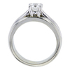 0.61 ct. Round Cut Bridal Set Ring, F, SI1 #1