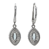 Paraiba Tourmaline and Diamond Halo Ring and Earrings Set 14K #4