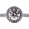 1.33 ct. Round Cut Halo Cartier Ring, D, VVS2 #1