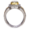 2.79 ct. Radiant Cut Bridal Set Ring, Fancy Light Yellow, VVS2 (Original GIA VVS1, see notes) #3
