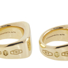 Pair of 18k Yellow Gold Tiffany & Co. Makers Rings #4